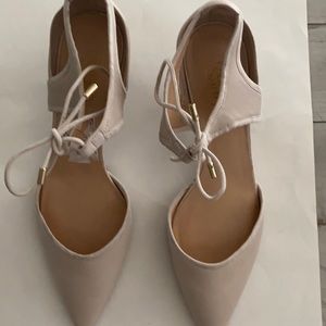 2.5 Franco Sarto cream heel.